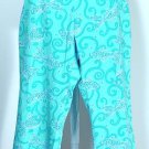 NWT LILLY PULITZER Blue Florence Capri Marigoldfish Pants 2