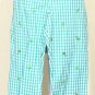 NWT LILLY PULITZER Blue Capri Pants Ice Cream Cones 6 Sloanes Embroidery