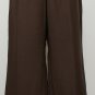 NWT KASPER Chocolate Brown 3 Pc Linen Ryon Pant Suit 16