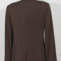 NWT ANNE KLEIN Brown White Stretch Pant Suit 12 $650