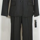 NWT ANNE KLEIN Black Pinstripe Flared Pant Suit 14P
