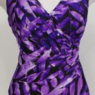 NWT MIRACLESUIT Purple Reign Tropical Oceanus Swimsuit 18W