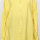NWT EILEEN FISHER Zinnia Yellow Linen Shirt Top PS