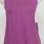 NWT EILEEN FISHER Sweet Plum Linen Jersey Sequin Tank XS Purple