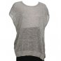 NWT EILEEN FISHER Moon Sparkle Linen Web Tunic Top S Gray