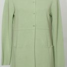 NWT EILEEN FISHER Lt Hemlock Silk Cotton Knit Jacket XS