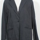 NWT EILEEN FISHER Graphite Str Viscose Linen Jacket 16 Shaped