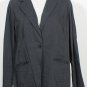 NWT EILEEN FISHER Graphite Str Viscose Linen Jacket 16 Shaped