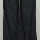 NWT EILEEN FISHER Denim Washed Linen Delave Wide Pants 2