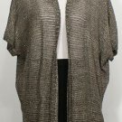 NWT EILEEN FISHER Bronze Variegated Links Sparkle Oval Cardigan M