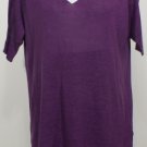 NWT EILEEN FISHER African Violet Fine Linen Silk Tunic Top S
