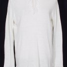 NWT RALPH LAUREN White Linen Tie Neck Sweater Top 1X