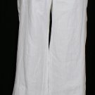 NWT RALPH LAUREN White Linen Drawstring Straight Leg Pants 14W