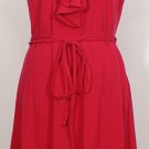 NWT RALPH LAUREN Pink Str Cotton Modal Jersey Ruffle Dress 2X
