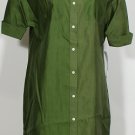 NWT RALPH LAUREN Peridot Textured Silk Shirt Dress 12 Shirtdress