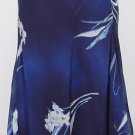 NWT RALPH LAUREN Navy Cream Silk Floral Skirt 3X
