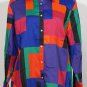 NWT RALPH LAUREN Multicolor Cotton Sateen Colorblock Shirt Top 1X