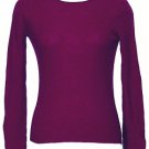 NWT EILEEN FISHER Ultra Violet Merino Ribbed Top L
