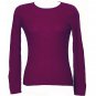 NWT EILEEN FISHER Ultra Violet Merino Ribbed Top L