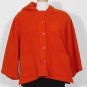 NWT EILEEN FISHER Tangelo Wool Melton Hooded Jacket XS