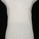 NWT EILEEN FISHER Soft White Merino Wool Rib Tank L