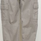 NWT EILEEN FISHER Smoke Skinny Cargo Ankle Pants 14 Washed Cotton Tencel Twill