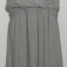 NWT EILEEN FISHER Smoke Silk Crepe Dbl V Dress S
