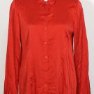 NWT EILEEN FISHER Scarlet Crinkle Stretch Silk Top M