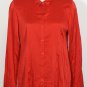 NWT EILEEN FISHER Scarlet Crinkle Stretch Silk Top M