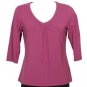 NWT EILEEN FISHER Posey Rayon Stretch V-Neck Top XS
