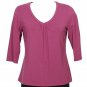NWT EILEEN FISHER Posey Rayon Stretch V-Neck Top S