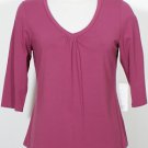 NWT EILEEN FISHER Posey Rayon Stretch V-Neck Top M