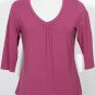 NWT EILEEN FISHER Posey Rayon Stretch V-Neck Top M