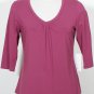 NWT EILEEN FISHER Posey Rayon Stretch V-Neck Top M