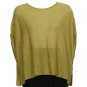 NWT EILEEN FISHER Peridot Washable Wool Ethereal Rib Poncho Top PS Green