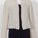 NWT EILEEN FISHER Pebble Dbl Lyr Silk Sequin Jacket M