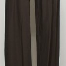 NWT EILEEN FISHER Peat Stretch Crepe Straight Pants XS Brown