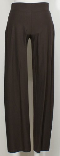 NWT EILEEN FISHER Peat Stretch Crepe Straight Pants XS Brown