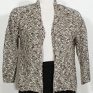 NWT EILEEN FISHER Peat Linen Cotton Slub Speckle Crop Cardigan PL