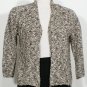 NWT EILEEN FISHER Peat Linen Cotton Slub Speckle Crop Cardigan PL