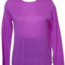 NWT EILEEN FISHER Orchid Ultrafine Merino Crew Top M