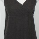 NWT EILEEN FISHER Mussel Fn Wool Crepe Surplice Cami PL