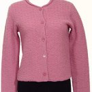NWT EILEEN FISHER Mauve Wool Nylon Boucle Cardigan M