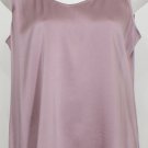 NWT EILEEN FISHER Mauve Stretch Silk Charmeuse Shell M