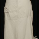 NWT EILEEN FISHER Khaki Organic Canvas Cargo Skirt XL Cotton