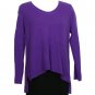 NWT EILEEN FISHER Jasmine Supersoft Yak Merino Box Sweater S Purple