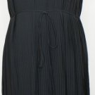 NWT EILEEN FISHER Graphite Sheer Silk Pleat Dress S
