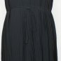 NWT EILEEN FISHER Graphite Sheer Silk Pleat Dress S