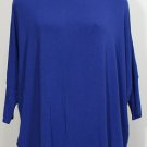 NWT EILEEN FISHER Deep Sky Viscose Jersey Box Top M Blue