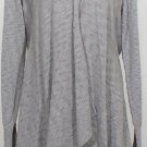 NWT EILEEN FISHER Dark Pearl Cotton Nubble Long Cardigan XL Gray